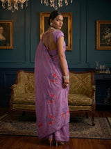 MIMOSA Violet Saree Saree — pose 7 styling detail