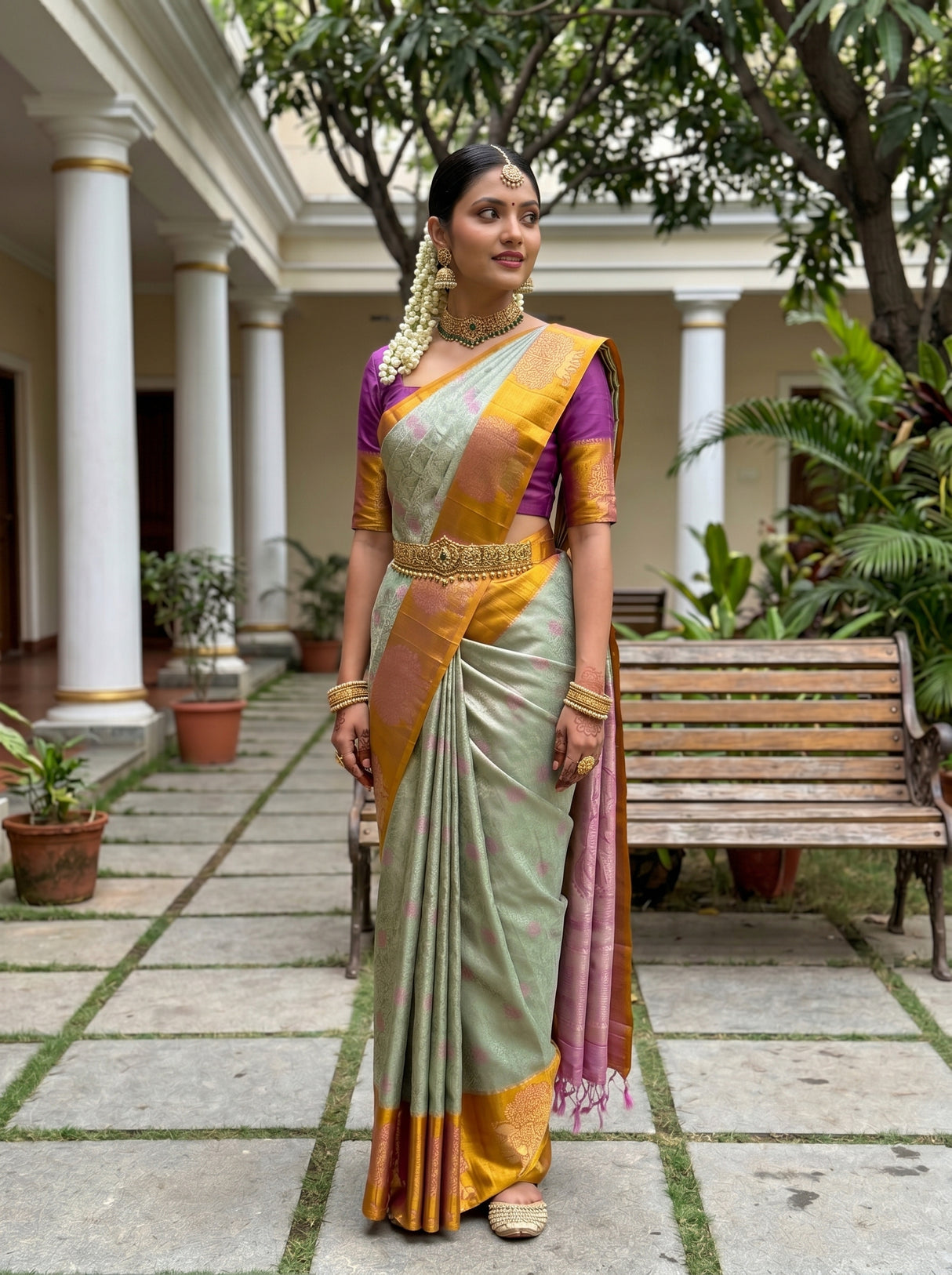 MIMOSA Saree Saree — pose 5 styling detail