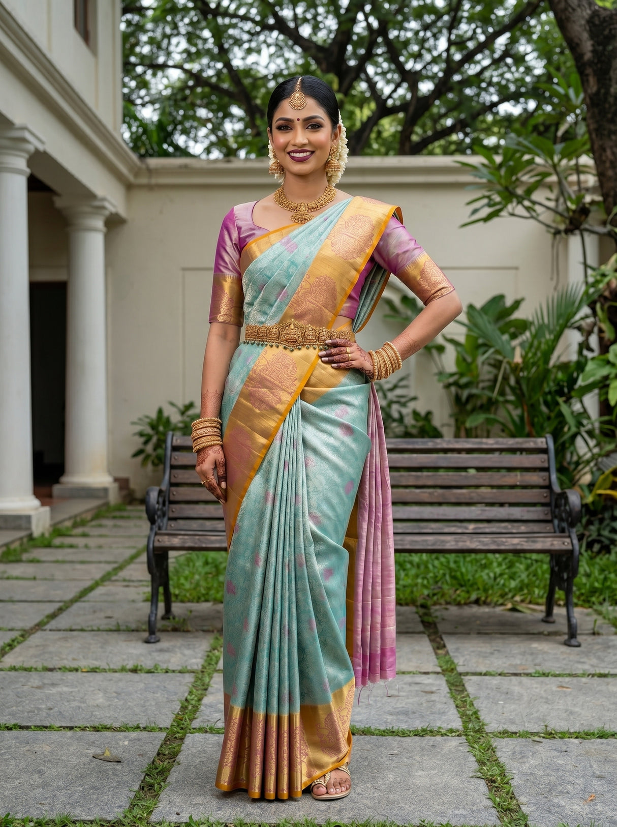 MIMOSA Saree Saree — pose 4 styling detail