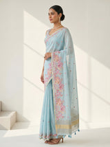 MIMOSA Ananda Saree Saree — pose 3 styling detail