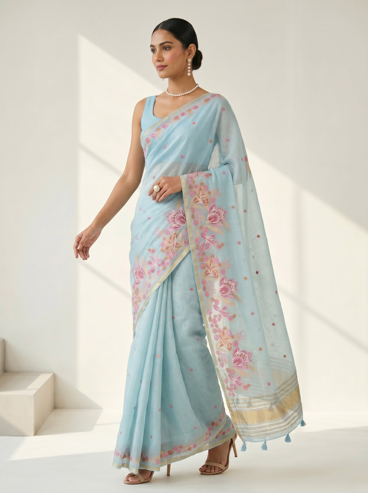 MIMOSA Ananda Saree Saree — pose 9 styling detail