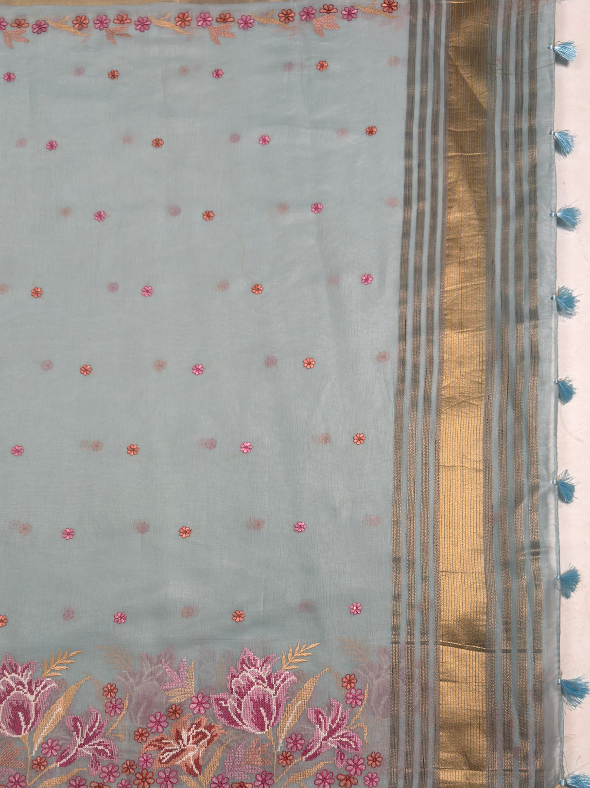 MIMOSA Ananda Saree Saree — pallu and zari work detail