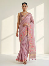 MIMOSA Pink Saree Saree — pose 6 styling detail