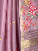 MIMOSA Pink Saree Saree — fleets shot full lifestyle