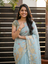 MIMOSA Ananda Banarasi Saree — pose 10 styling detail