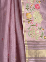 MIMOSA Pink Banarasi Saree — fleets shot full lifestyle