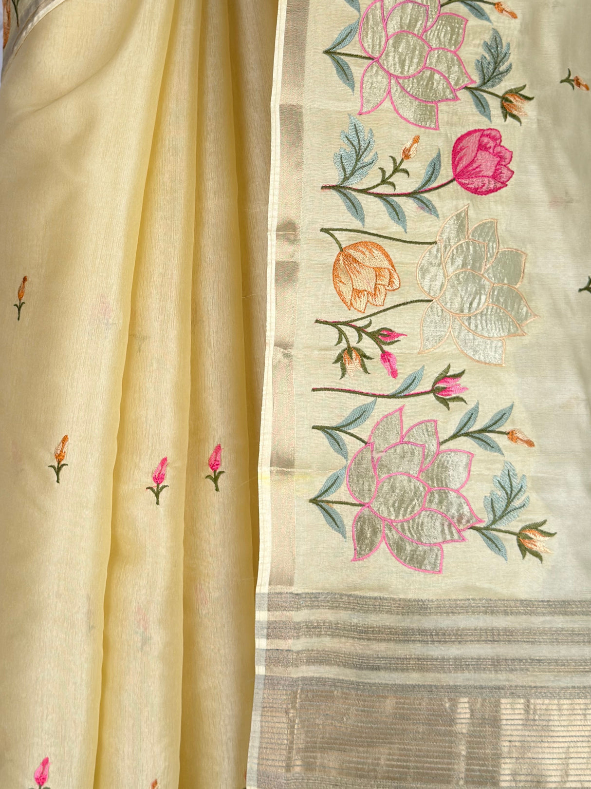 MIMOSA Yellow Banarasi Saree — fleets shot full lifestyle