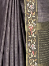 MIMOSA Olive Banarasi Art Silk Saree — fleets shot full lifestyle