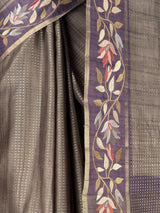 MIMOSA Wine Banarasi Art Silk Saree — fleets shot full lifestyle