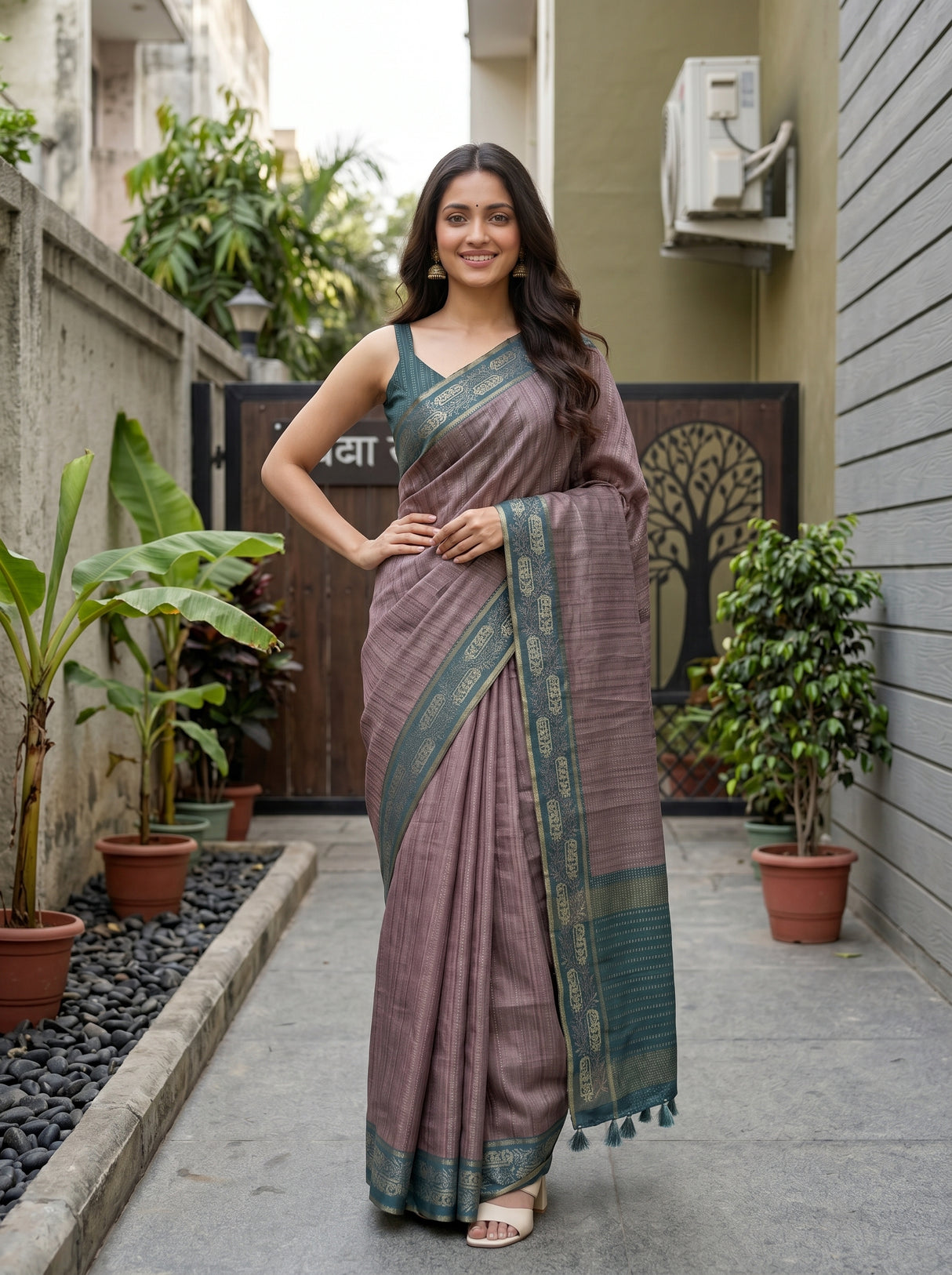 MIMOSA Saree Saree — pose 4 styling detail