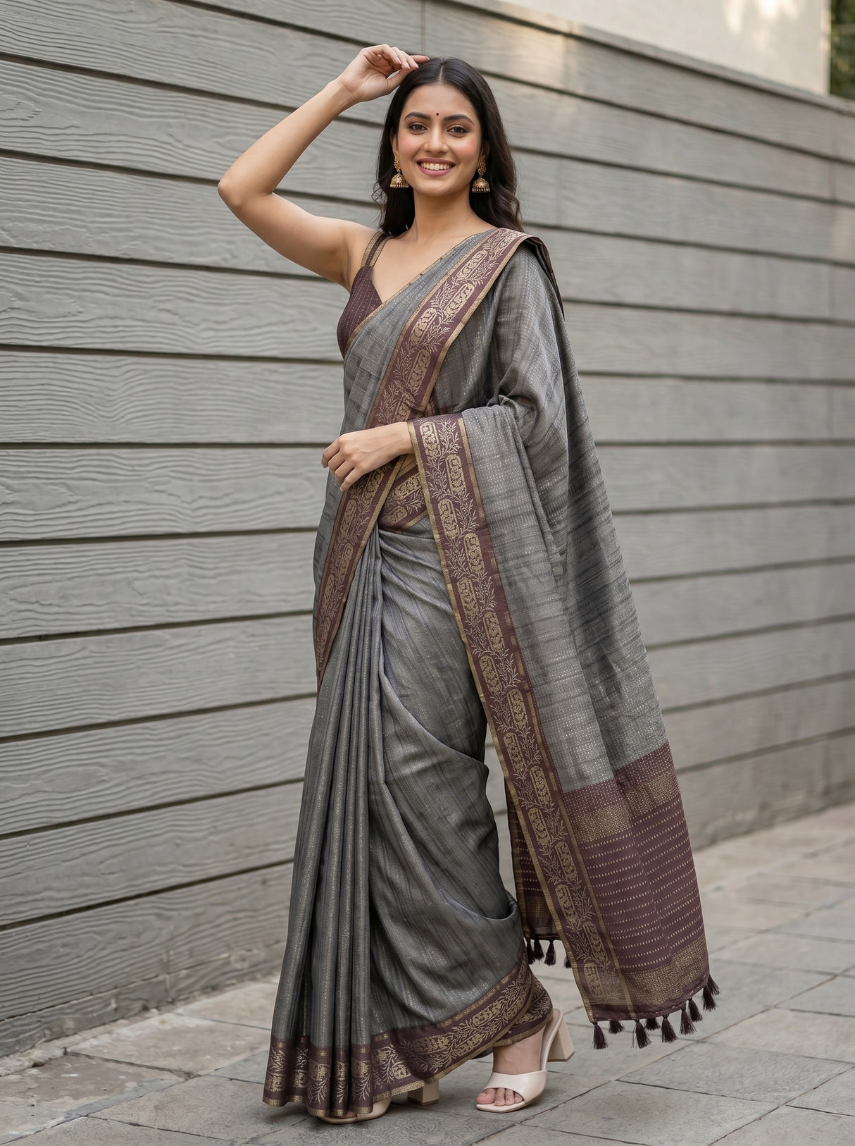 MIMOSA Saree Saree — pose 9 styling detail