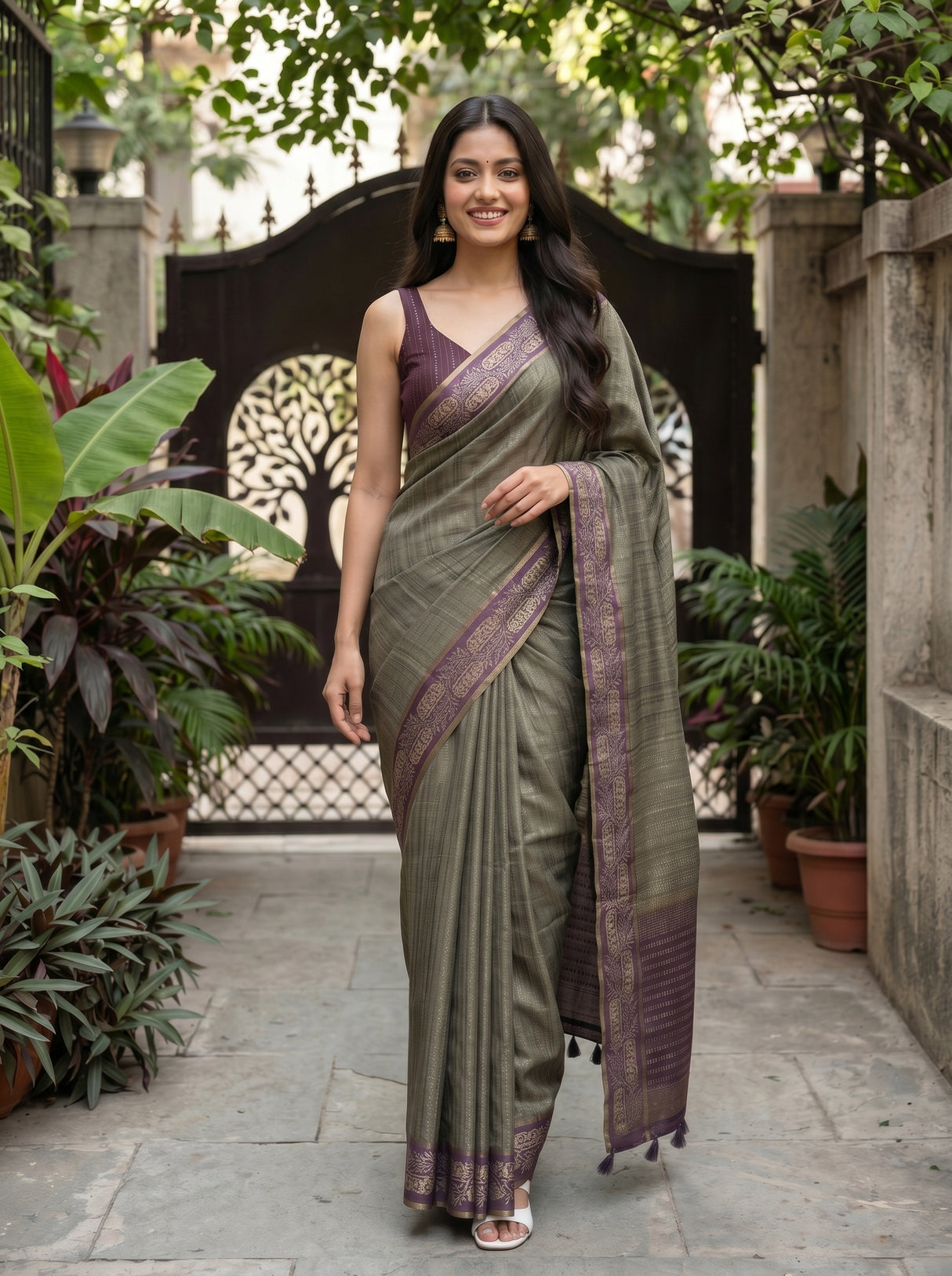 MIMOSA Saree Saree — pose 6 styling detail