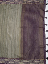 MIMOSA Saree Saree — pallu and zari work detail