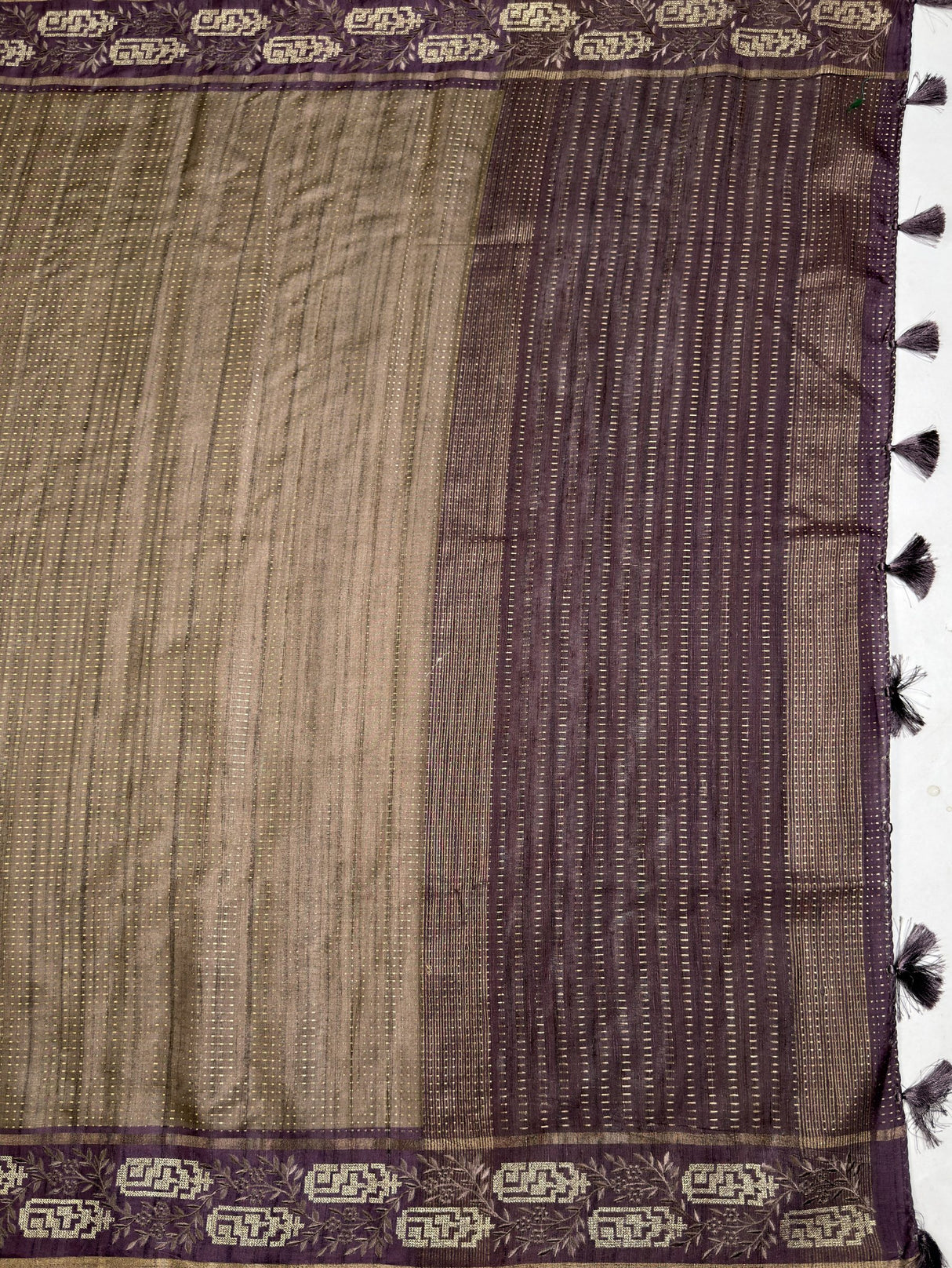 MIMOSA Saree Saree — pallu and zari work detail