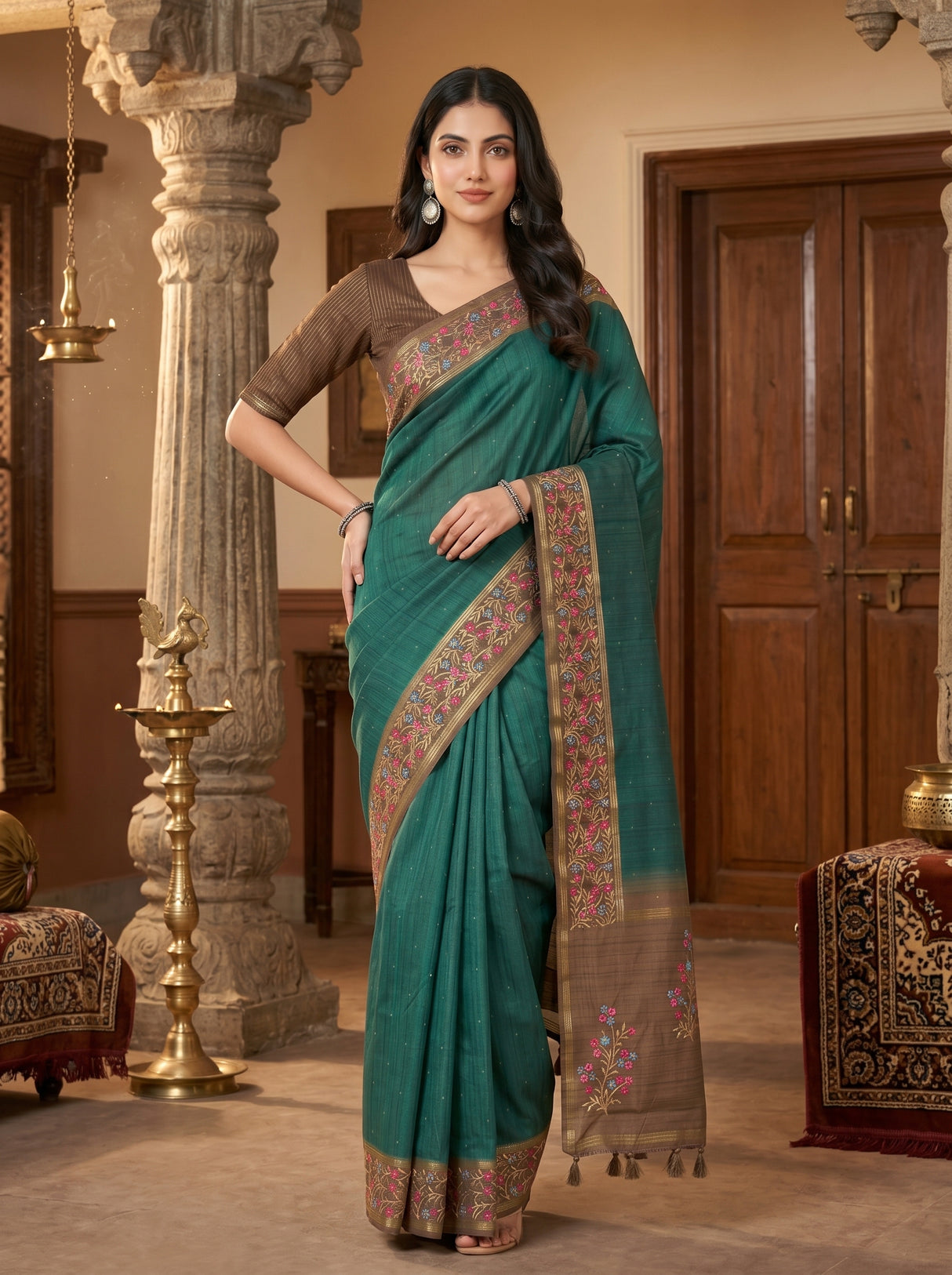 MIMOSA Saree Saree — pose 5 styling detail