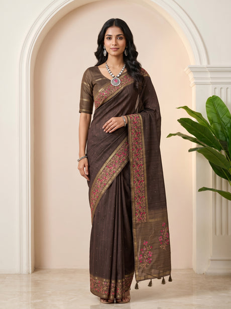 MIMOSA Saree Saree — front view on mannequin