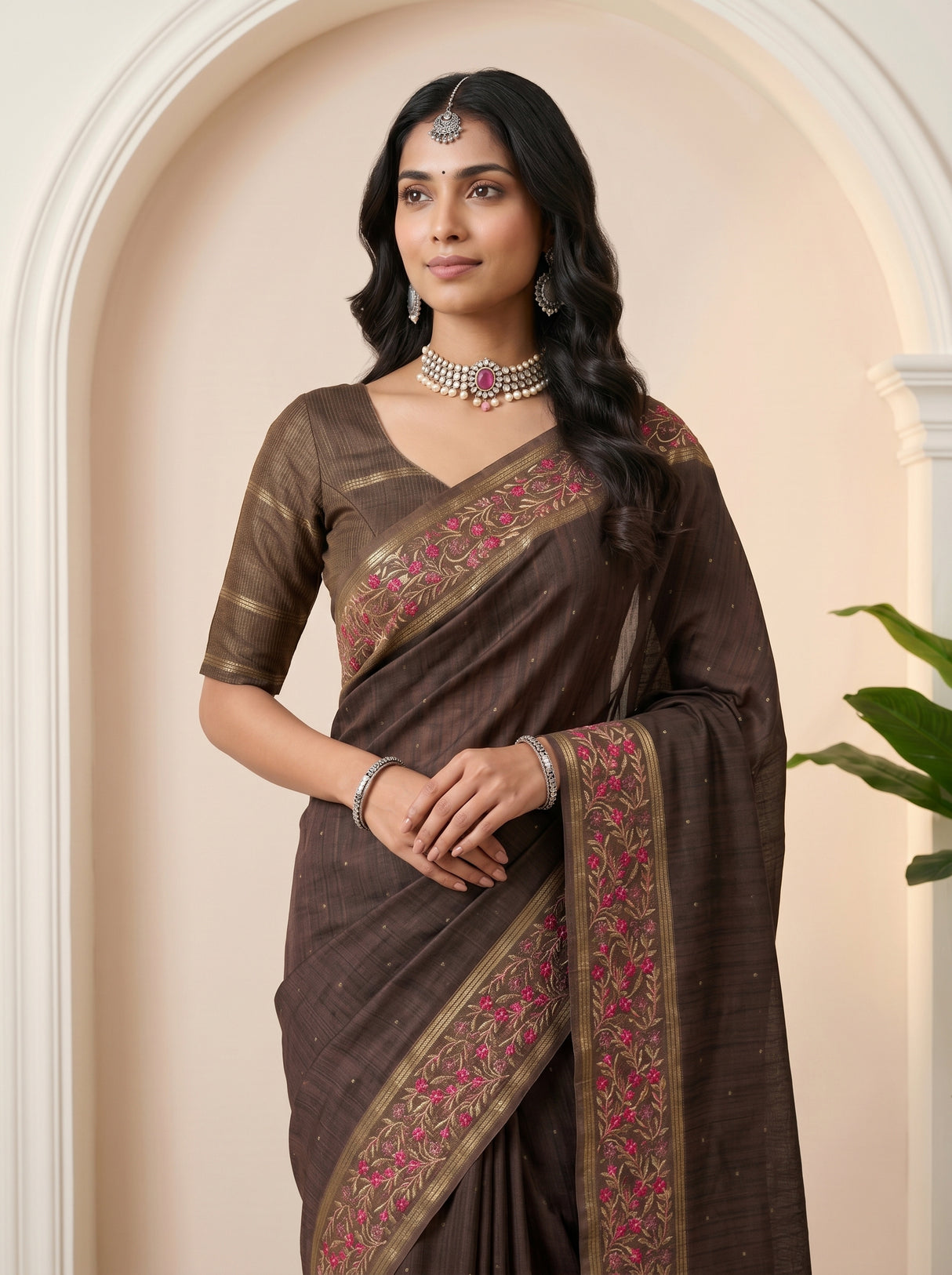 MIMOSA Saree Saree — pose 10 styling detail