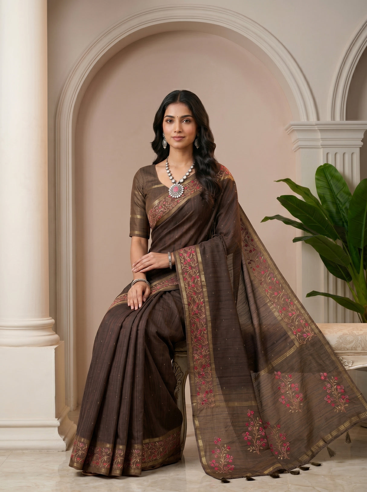 MIMOSA Saree Saree — pose 8 styling detail