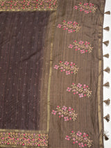 MIMOSA Saree Saree — pallu and zari work detail