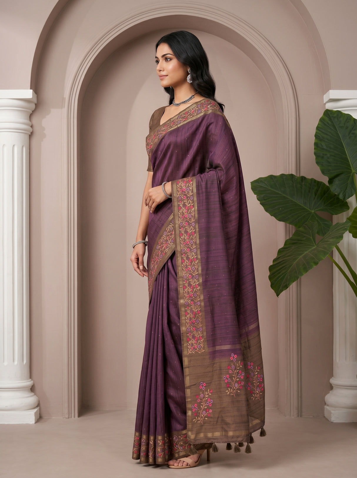MIMOSA Saree Saree — pose 3 styling detail