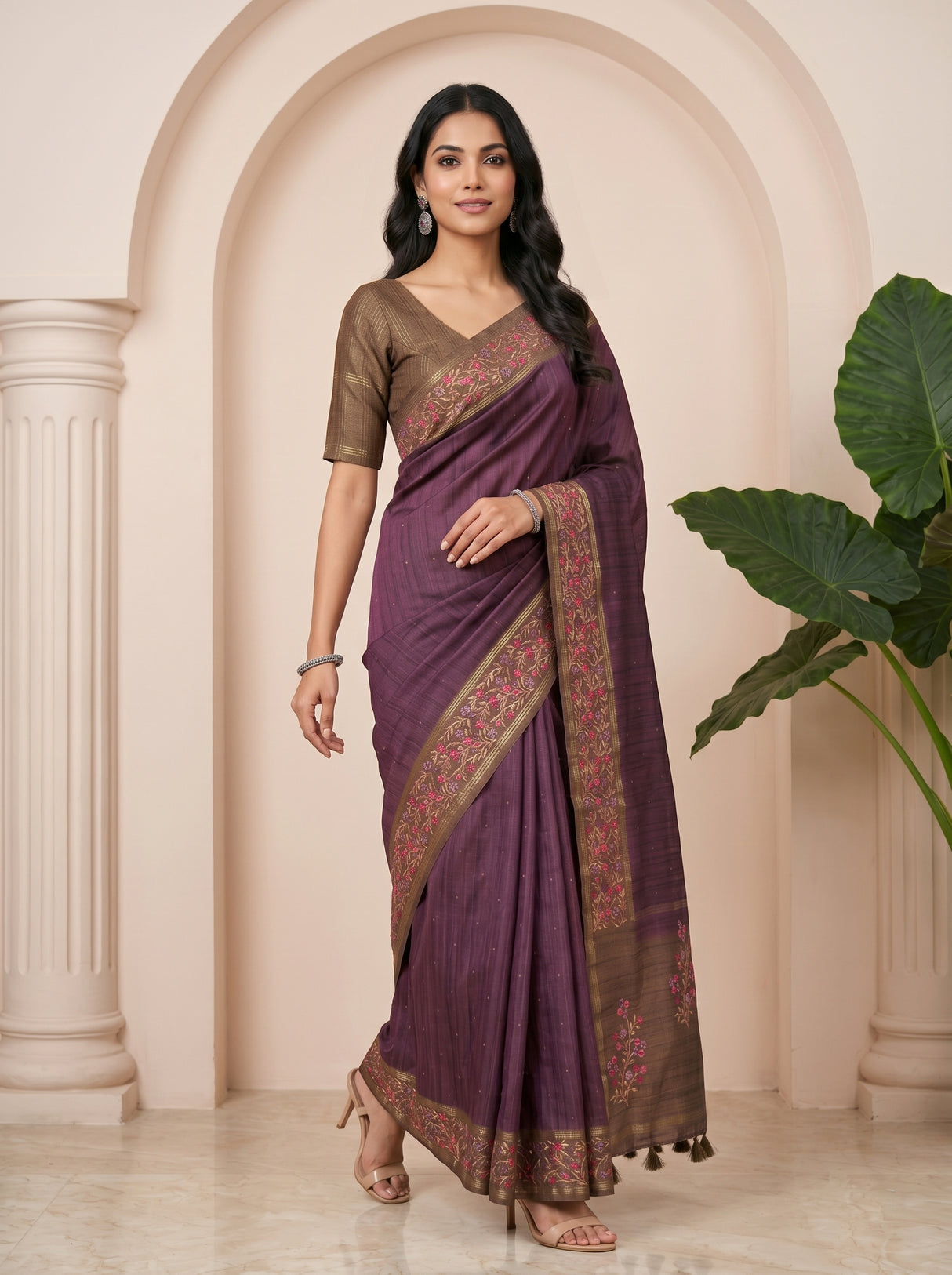MIMOSA Saree Saree — pose 6 styling detail