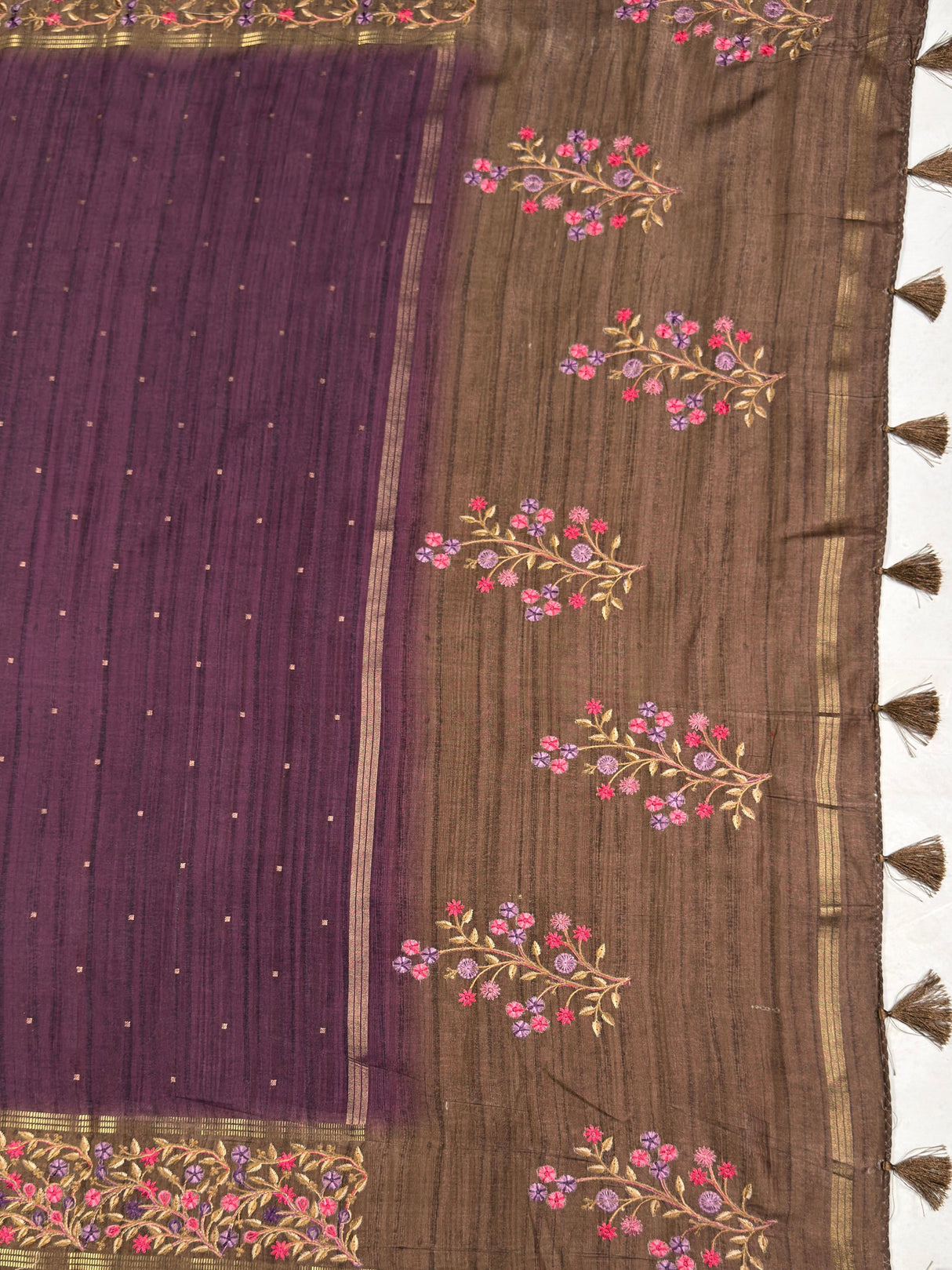 MIMOSA Saree Saree — pallu and zari work detail