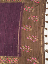 MIMOSA Saree Saree — pallu and zari work detail