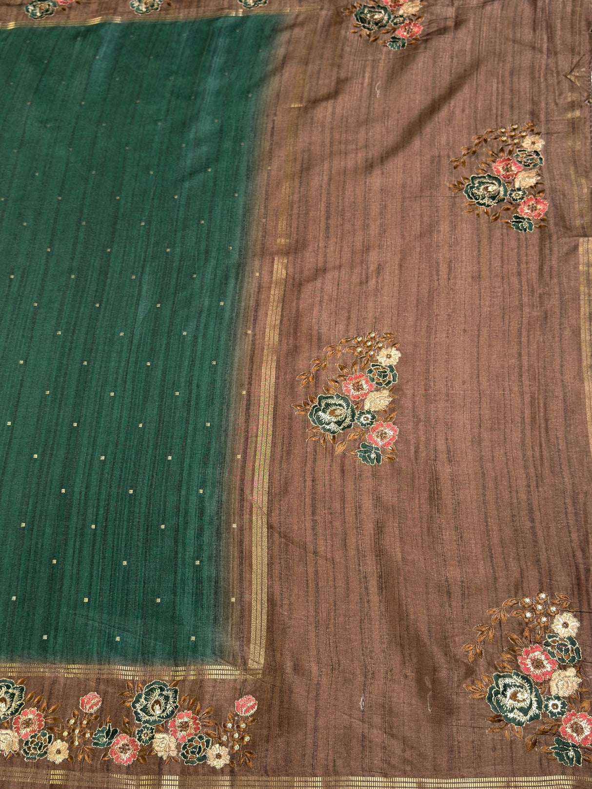 MIMOSA Saree Saree — pallu and zari work detail