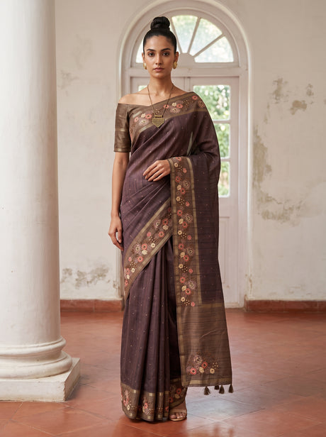 MIMOSA Saree Saree — front view on mannequin
