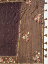 MIMOSA Saree Saree — pallu and zari work detail