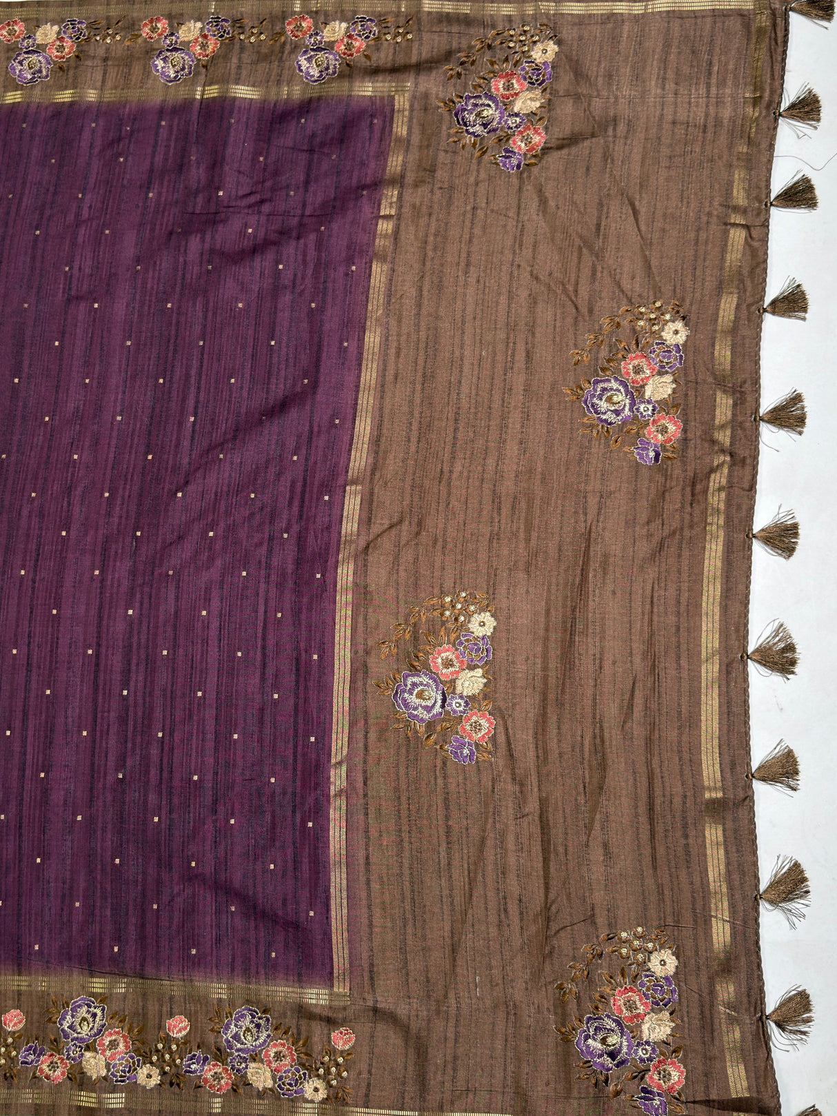 MIMOSA Saree Saree — pallu and zari work detail