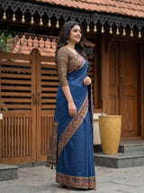 MIMOSA Navy Saree Saree — pose 3 styling detail