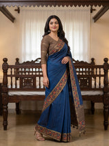 MIMOSA Navy Saree Saree — pose 9 styling detail