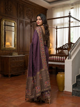 MIMOSA Wine Saree Saree — pose 7 styling detail