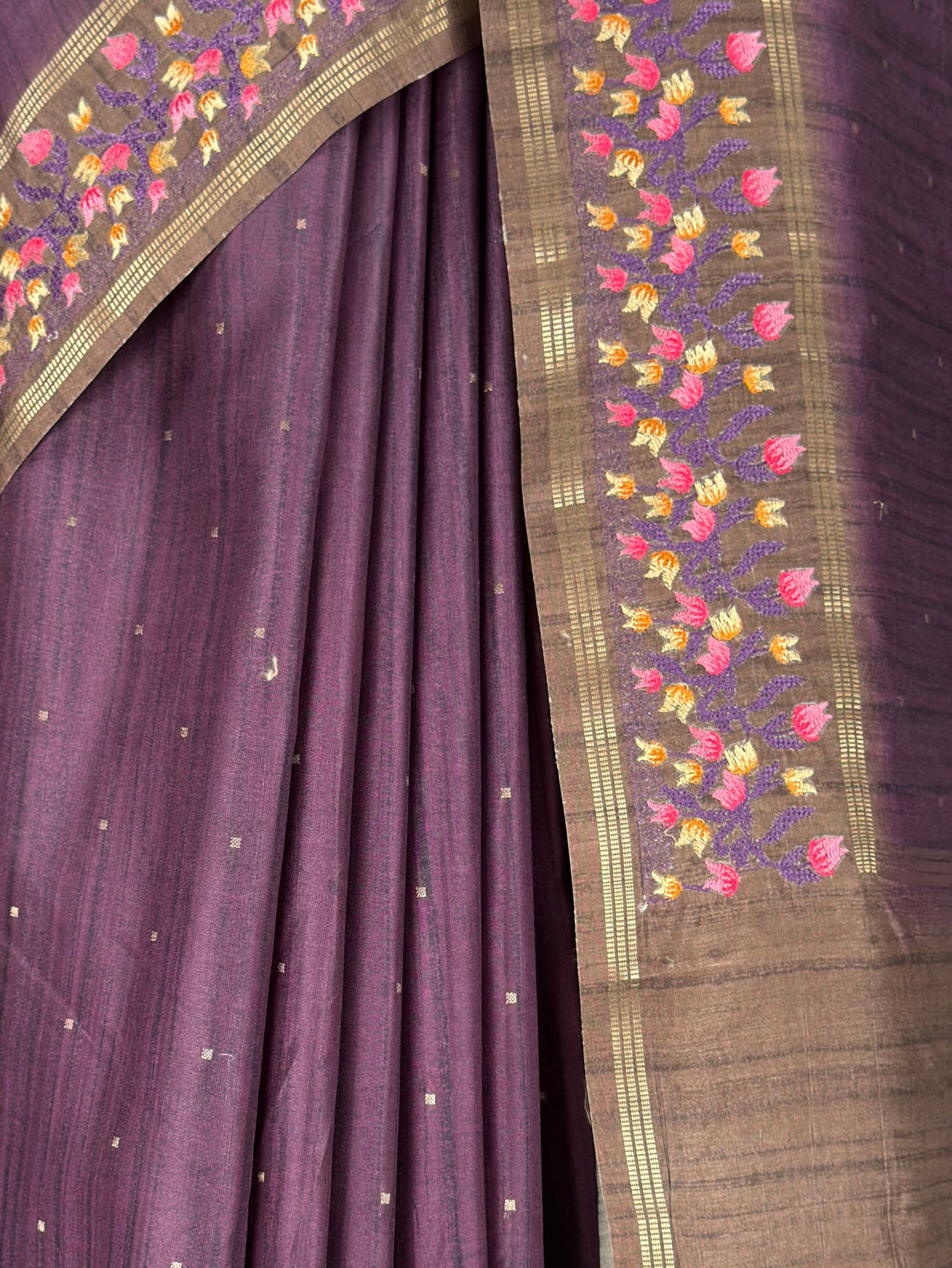 MIMOSA Wine Banarasi Art Silk Saree — fleets shot full lifestyle