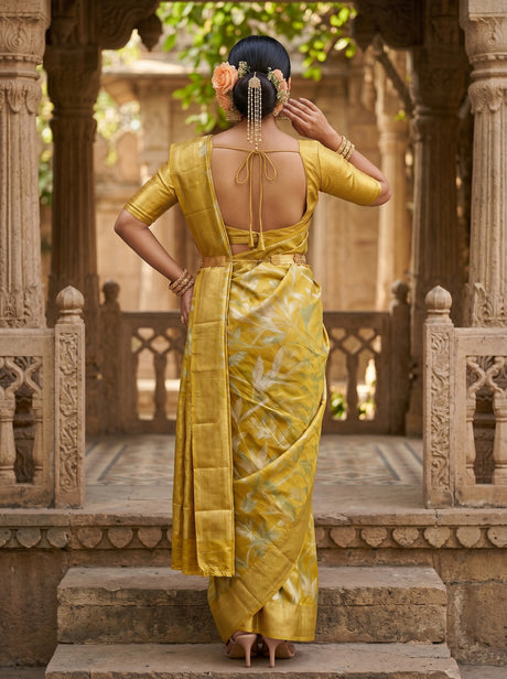 MIMOSA Gold Saree Saree — pose 2 styling detail