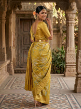 MIMOSA Gold Saree Saree — pose 7 styling detail
