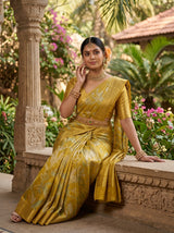 MIMOSA Gold Saree Saree — pose 8 styling detail