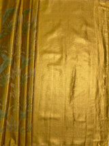MIMOSA Gold Saree Saree — pallu and zari work detail