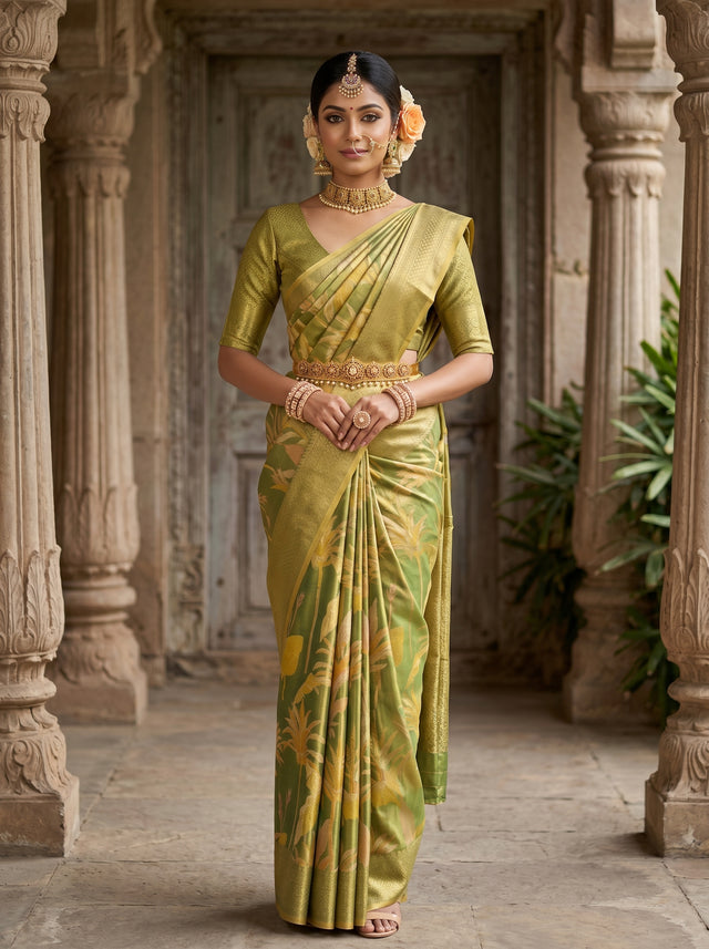 Green  Saree