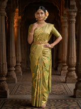 MIMOSA Green Saree Saree — pose 4 styling detail