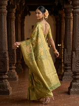 MIMOSA Green Saree Saree — pose 9 styling detail