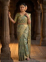 MIMOSA Sapphire Saree Saree — pose 5 styling detail