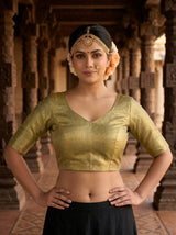MIMOSA Sapphire Saree Saree — blouse close-up