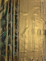 MIMOSA Sapphire Saree Saree — pallu and zari work detail