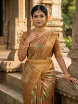 MIMOSA Wine Saree Saree — pose 10 styling detail
