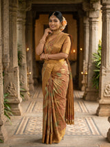 MIMOSA Wine Saree Saree — pose 7 styling detail