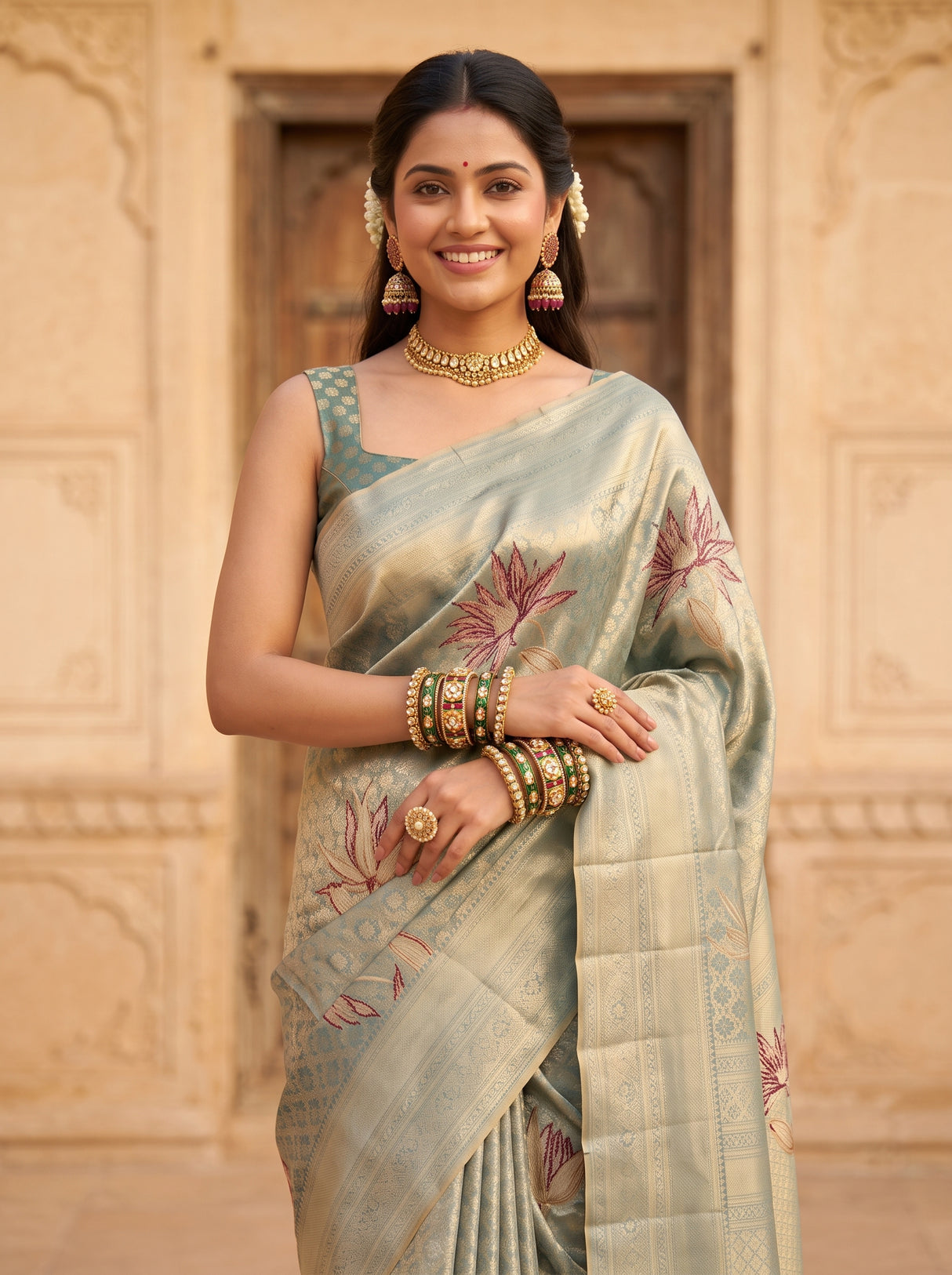 MIMOSA Saree Saree — pose 10 styling detail