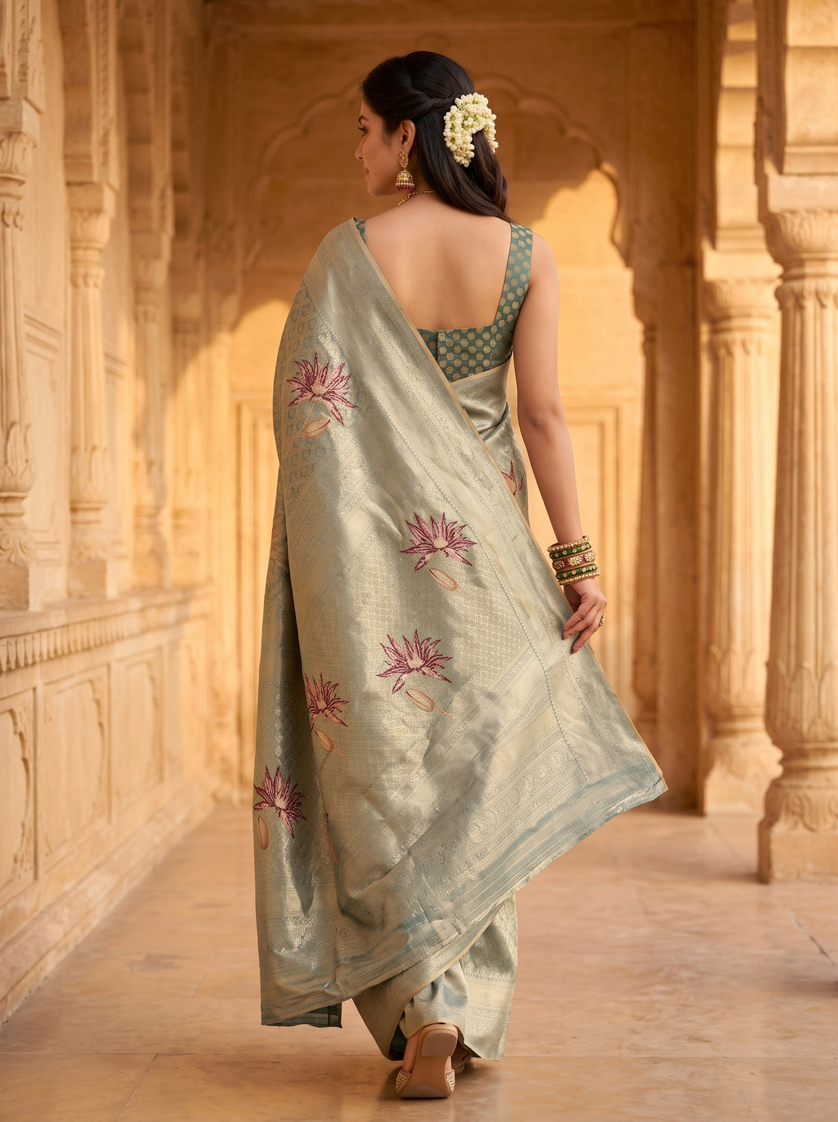 MIMOSA Saree Saree — pose 2 styling detail