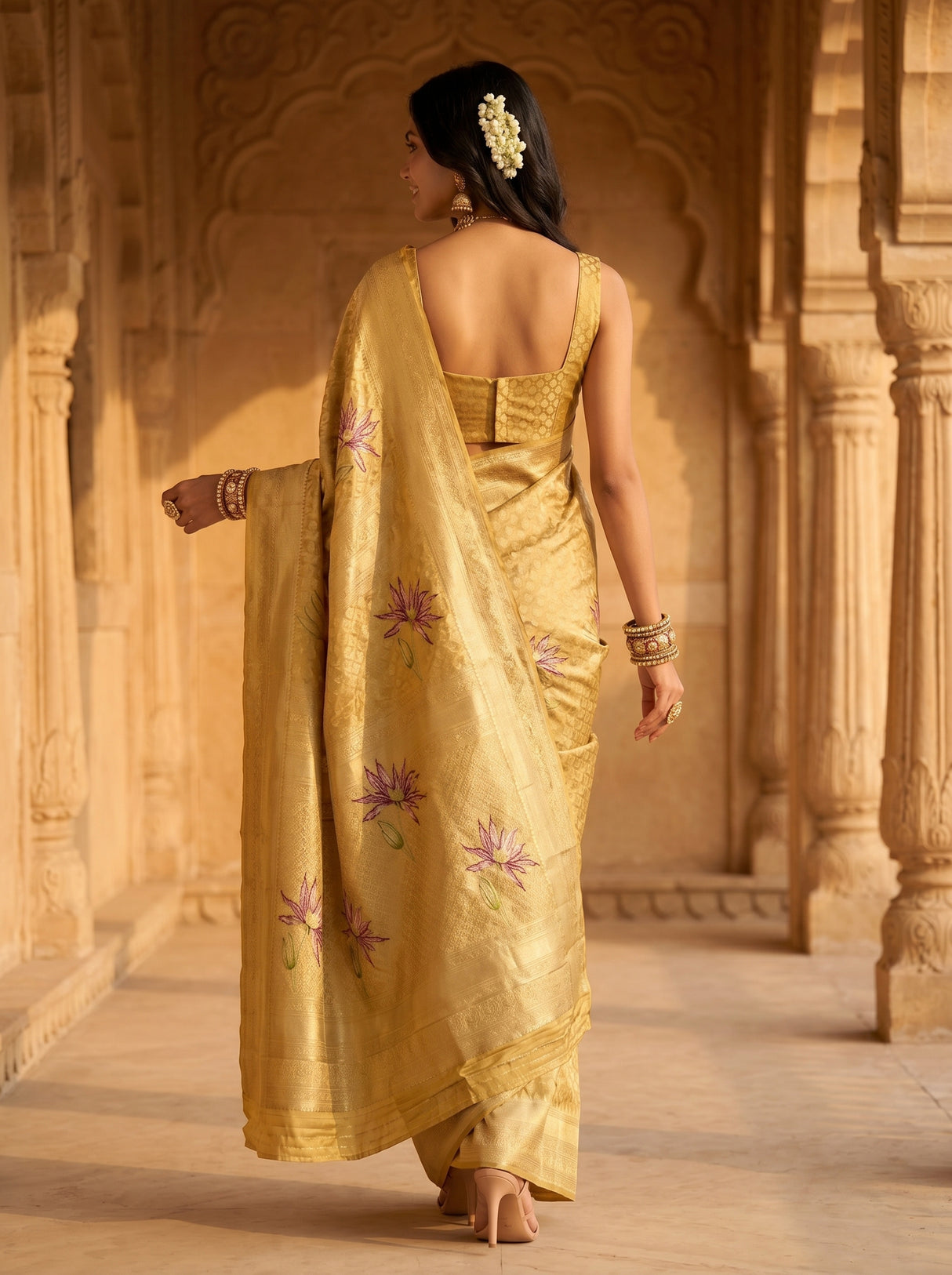 MIMOSA Saree Saree — pose 2 styling detail